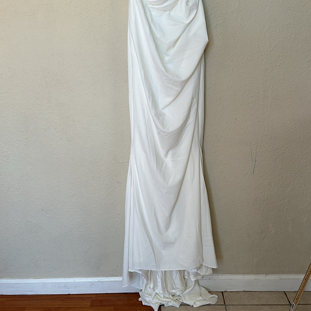 House of CB 'Esmee' Ivory Draped Strapless Bridal Gown Wedding Dress NWOT SIZE S - Picture 8 of 15
